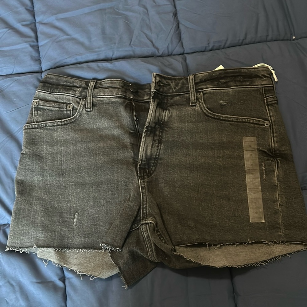Free assembly short, black denim jean shorts